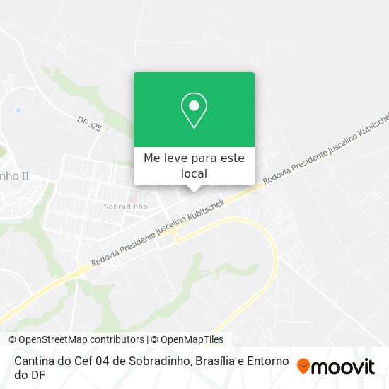 Cantina do Cef 04 de Sobradinho mapa