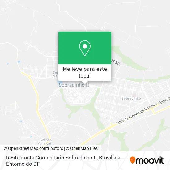 Restaurante Comunitário Sobradinho II mapa