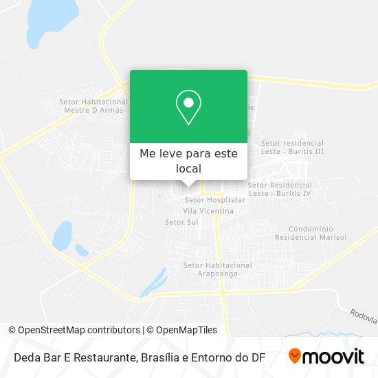 Deda Bar E Restaurante mapa