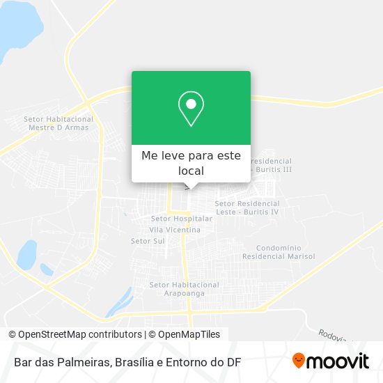 Bar das Palmeiras mapa