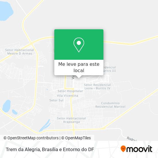 Trem da Alegria mapa