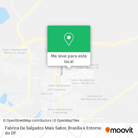 Fabrica De Salgados Mais Sabor mapa