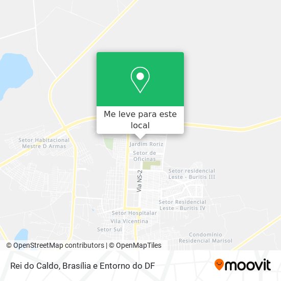 Rei do Caldo mapa
