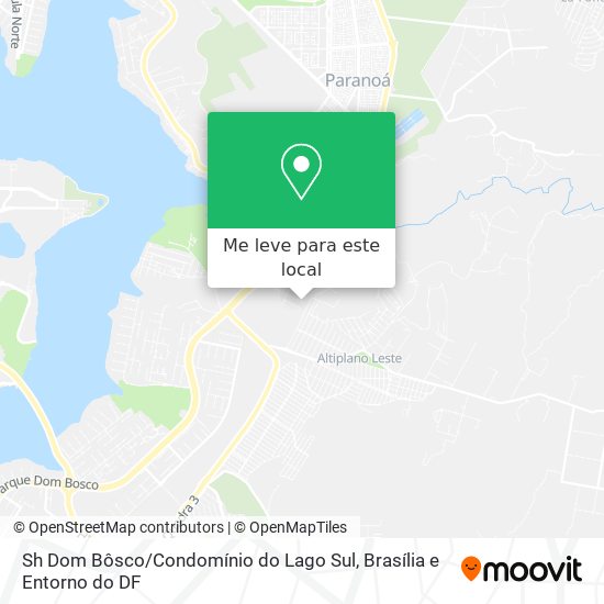 Sh Dom Bôsco / Condomínio do Lago Sul mapa