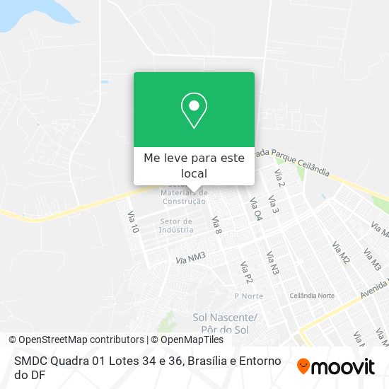 SMDC Quadra 01 Lotes 34 e 36 mapa