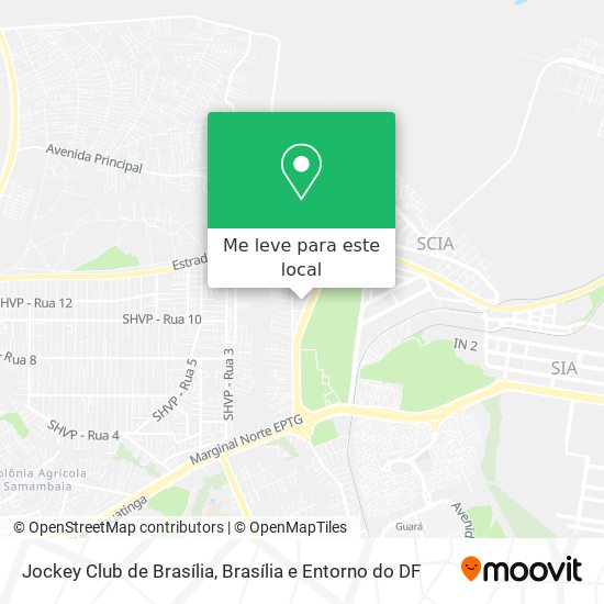 Jockey Club de Brasília mapa