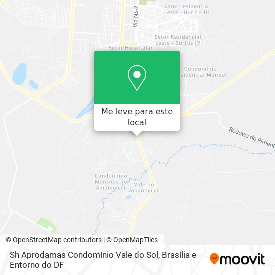 Sh Aprodamas Condomínio Vale do Sol mapa