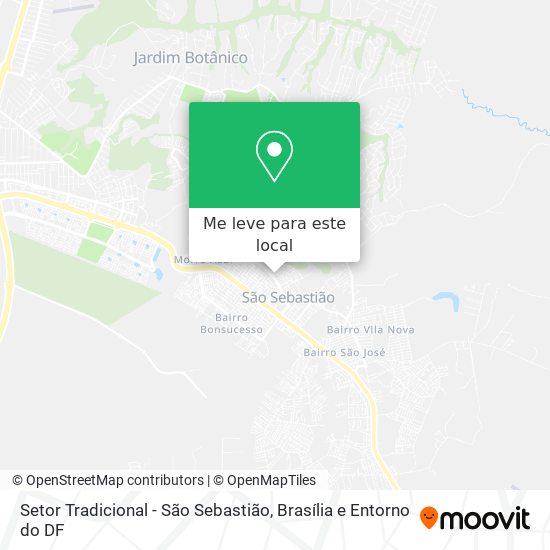 Setor Tradicional - São Sebastião mapa