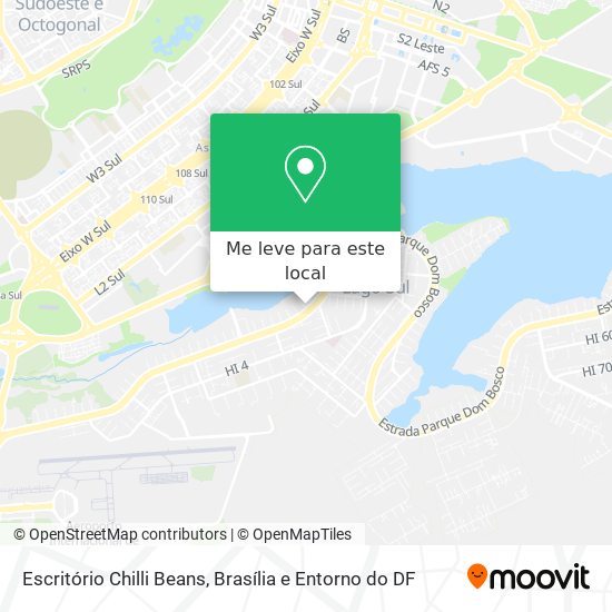 Escritório Chilli Beans mapa