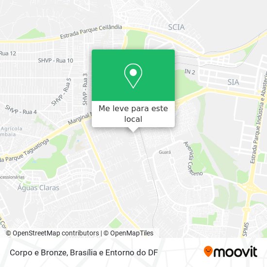 Corpo e Bronze mapa