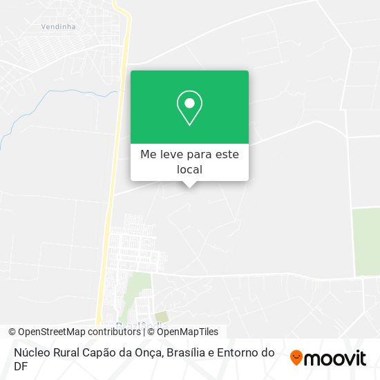 Núcleo Rural Capão da Onça mapa