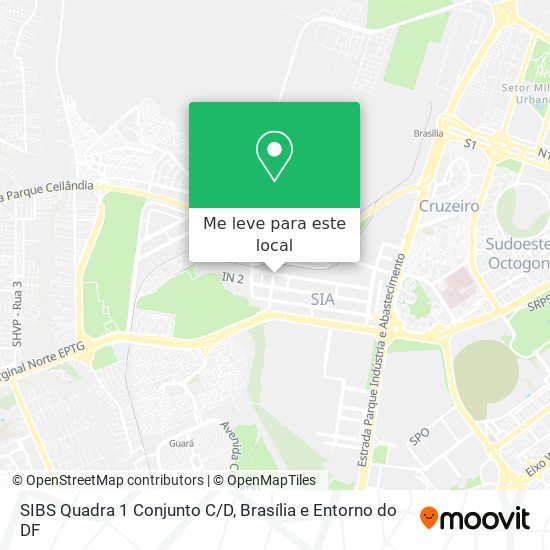 SIBS Quadra 1 Conjunto C/D mapa