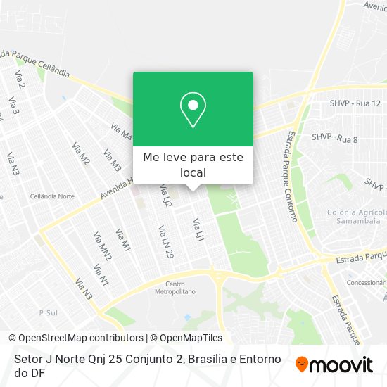 Setor J Norte Qnj 25 Conjunto 2 mapa