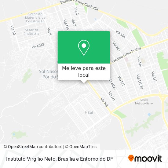 Instituto Virgílio Neto mapa
