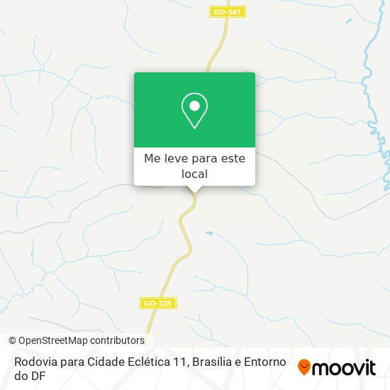 Rodovia para Cidade Eclética 11 mapa
