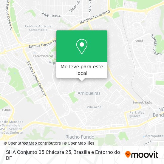 SHA Conjunto 05 Chácara 25 mapa