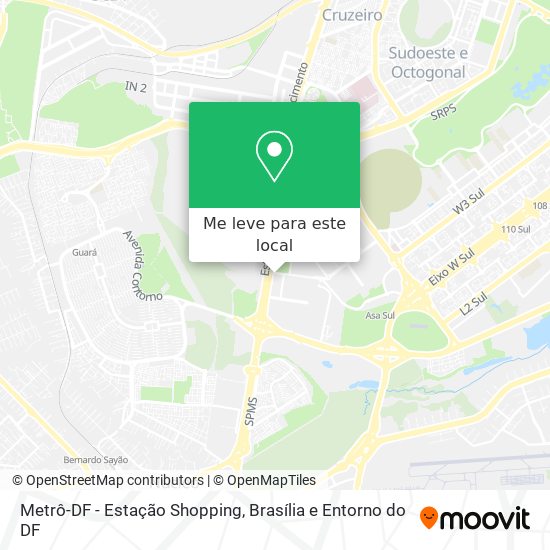 Metrô-DF - Estação Shopping mapa