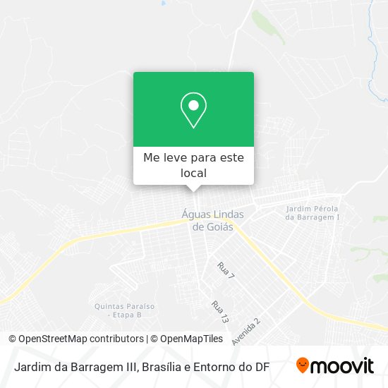 Jardim da Barragem III mapa