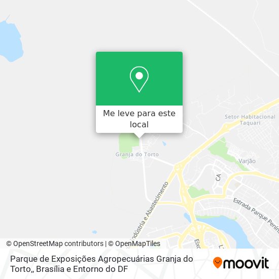 Parque de Exposições Agropecuárias Granja do Torto, mapa
