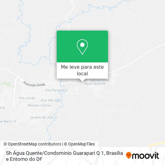 Sh Água Quente / Condomínio Guarapari Q 1 mapa