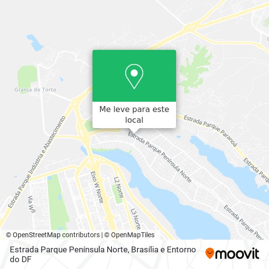 Estrada Parque Península Norte mapa