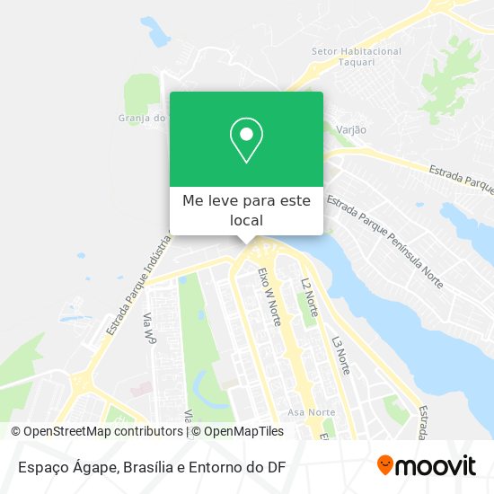 Espaço Ágape mapa