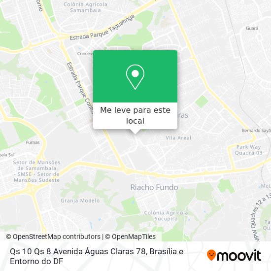 Qs 10 Qs 8 Avenida Águas Claras 78 mapa
