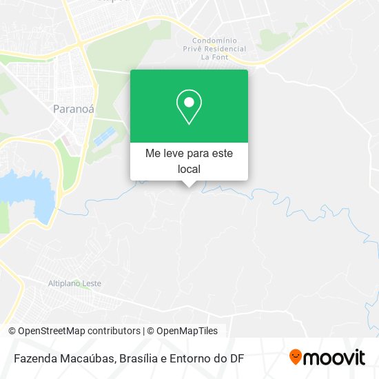 Fazenda Macaúbas mapa