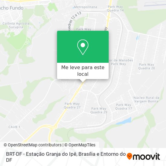 BRT-DF - Estação Granja do Ipê mapa