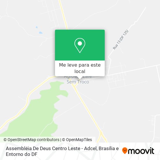 Assembléia De Deus Centro Leste - Adcel mapa
