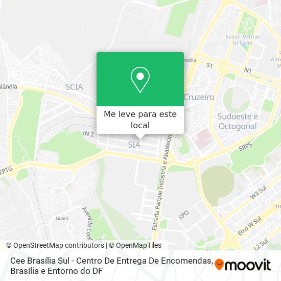 Cee Brasília Sul - Centro De Entrega De Encomendas mapa