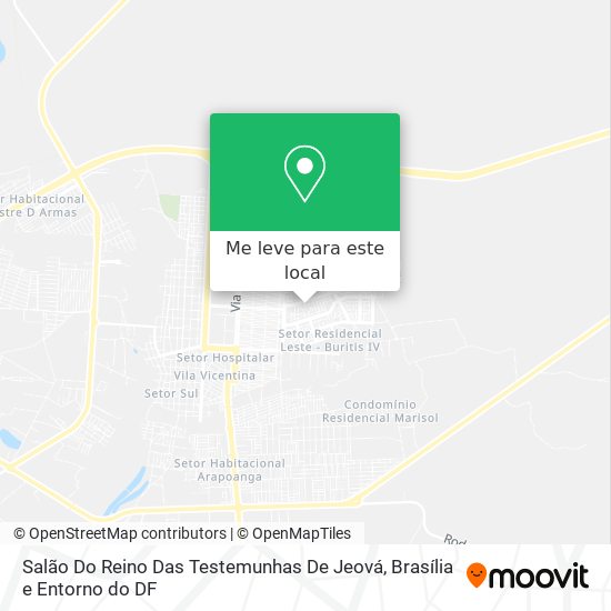 Salão Do Reino Das Testemunhas De Jeová mapa