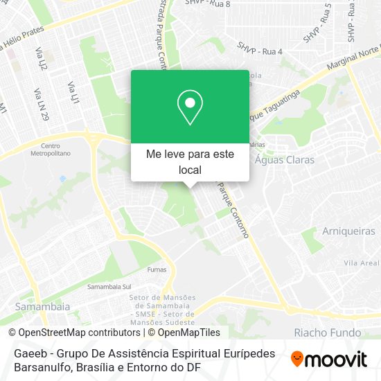 Gaeeb - Grupo De Assistência Espiritual Eurípedes Barsanulfo mapa