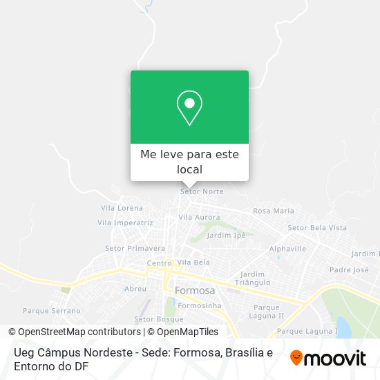 Ueg Câmpus Nordeste - Sede: Formosa mapa