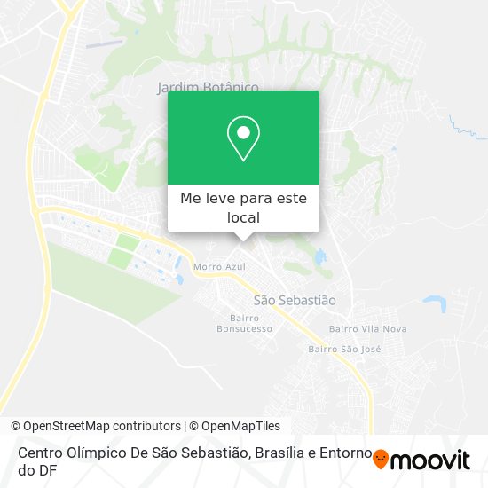 Centro Olímpico De São Sebastião mapa