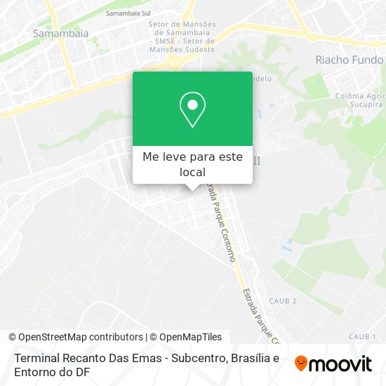 Terminal Recanto Das Emas - Subcentro mapa