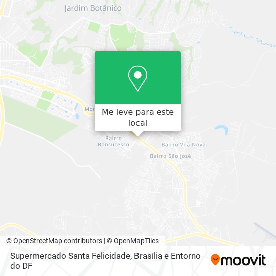 Supermercado Santa Felicidade mapa