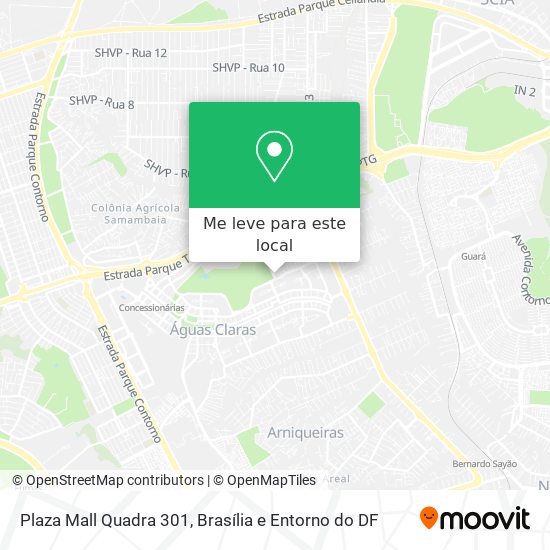 Plaza Mall Quadra 301 mapa