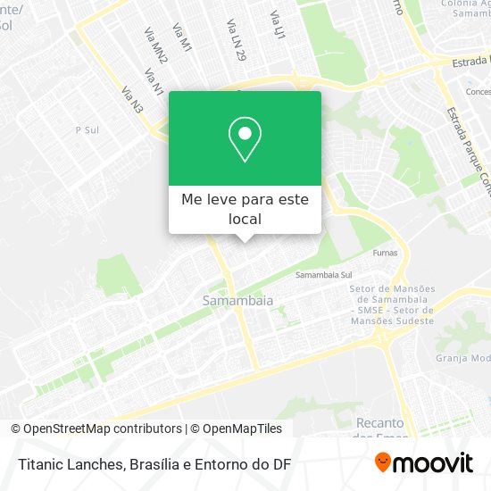 Titanic Lanches mapa