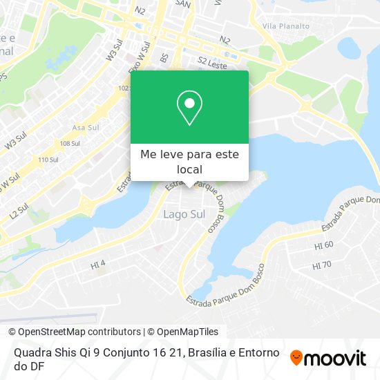 Quadra Shis Qi 9 Conjunto 16 21 mapa