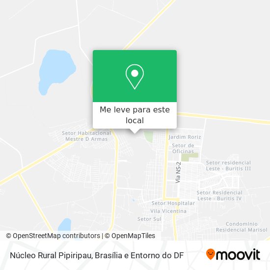 Núcleo Rural Pipiripau mapa