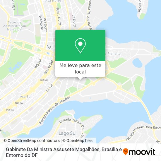 Gabinete Da Ministra Assusete Magalhães mapa