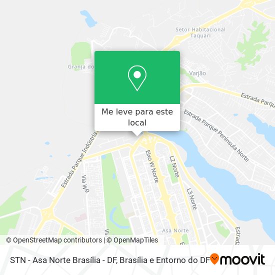 STN - Asa Norte Brasília - DF mapa