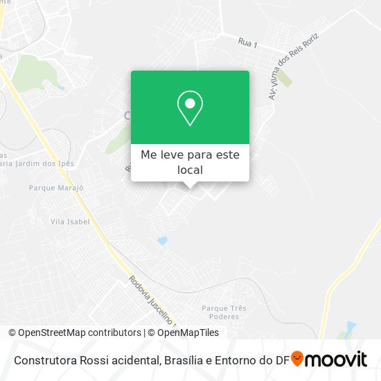 Construtora Rossi acidental mapa