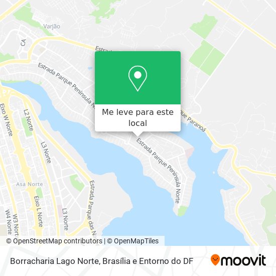 Borracharia Lago Norte mapa