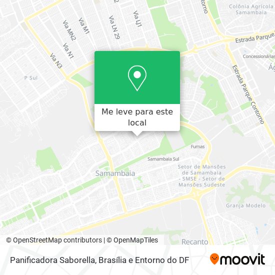 Panificadora Saborella mapa