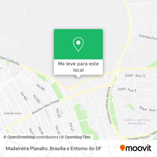 Madeireira Planalto mapa