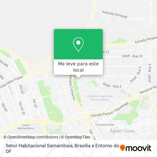 Setor Habitacional Samambaia mapa