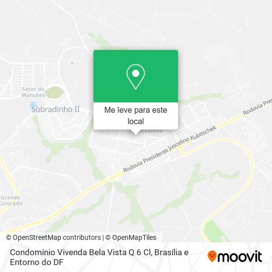 Condomínio Vivenda Bela Vista Q 6 Cl mapa