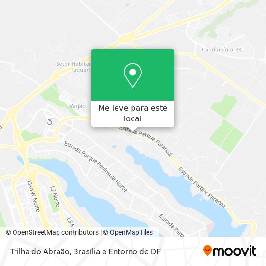 Trilha do Abraão mapa
